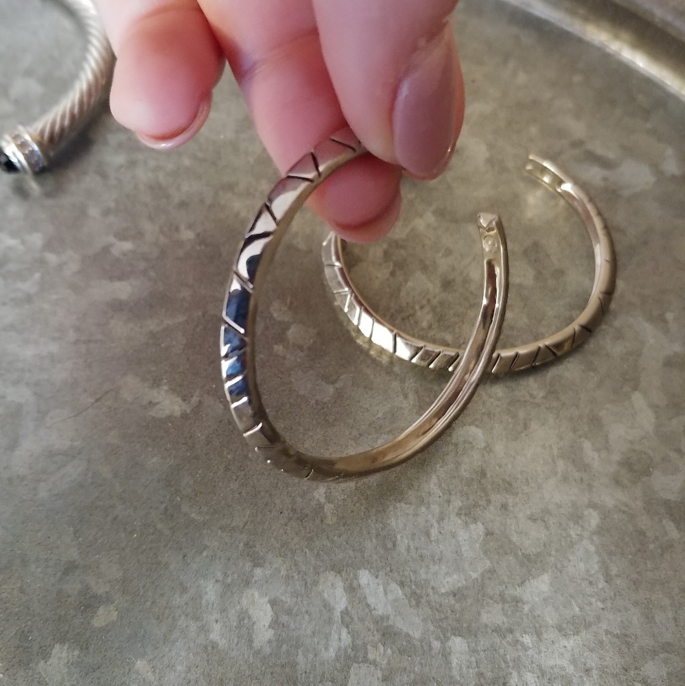 Silver Hoops